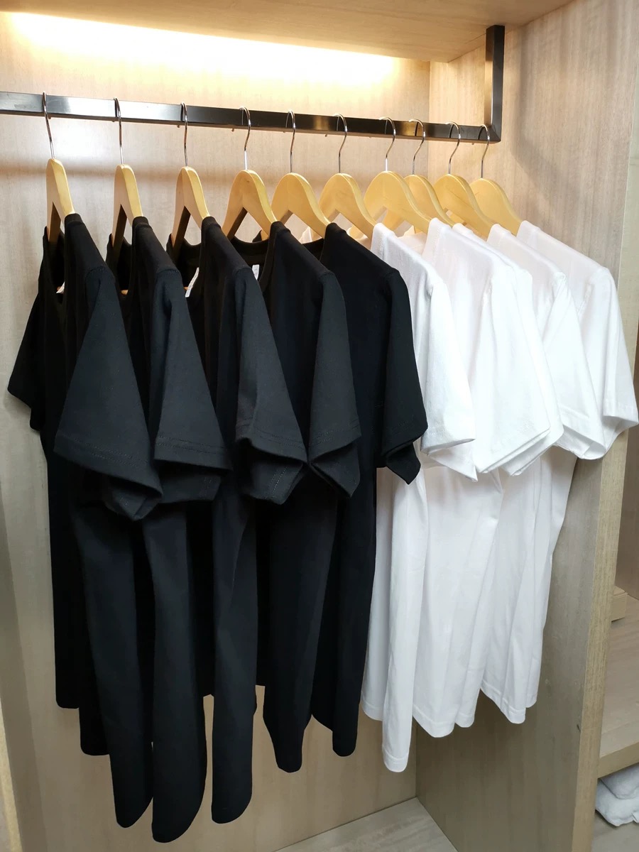 （买一送一）200g純棉男士短袖t恤重磅纯棉打底男女夏2025新款